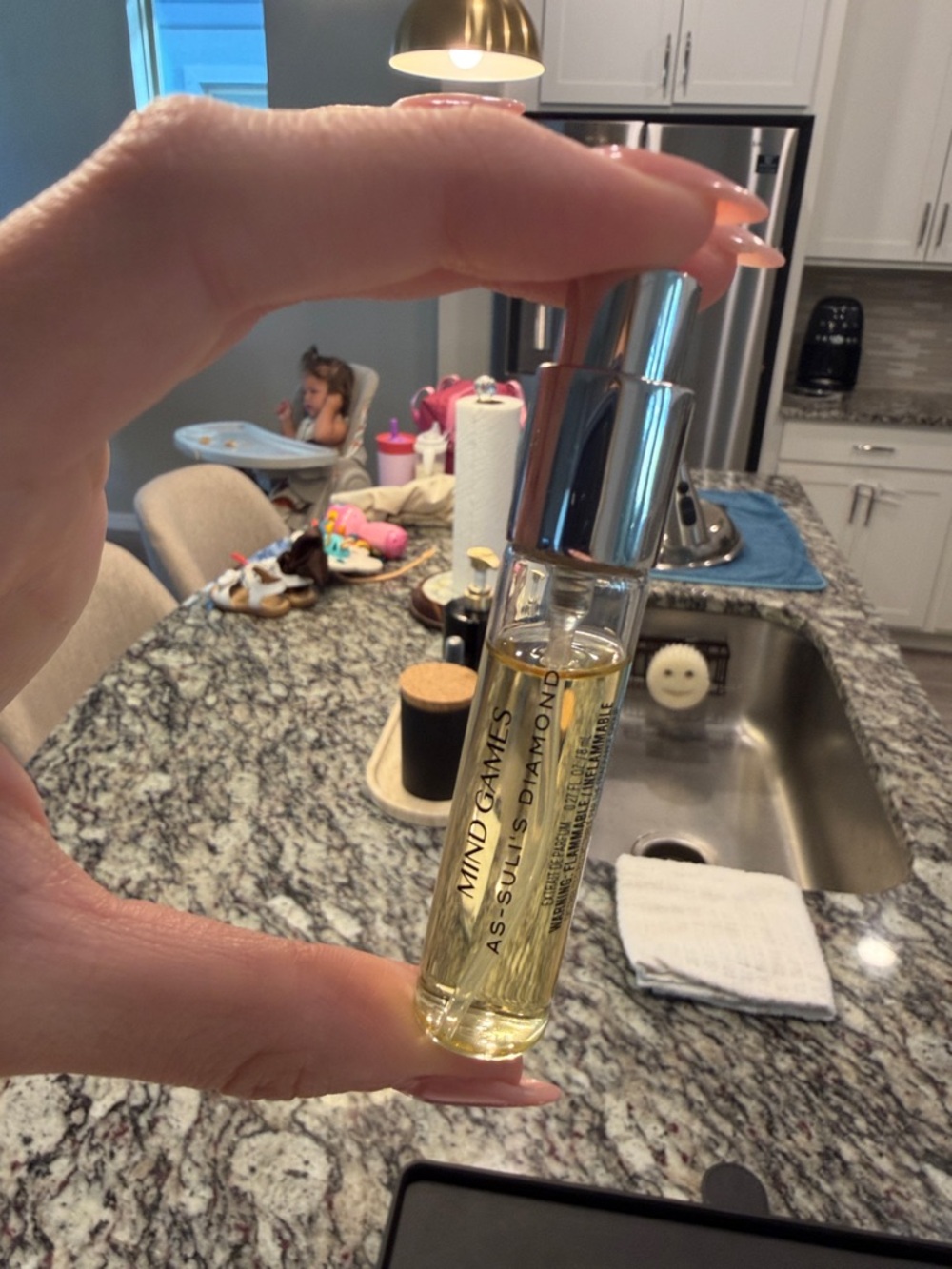 Mind Games Rollerball Perfume - Clear Glass with Silver Cap